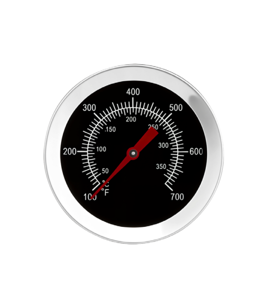 2.5″ Stainless Steel Center Back Temperature Gauge, ±2% Accuracy