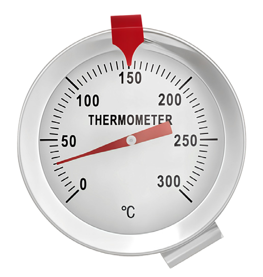 2.5″ Stainless Steel Center Back Temperature Gauge, ±2% Accuracy