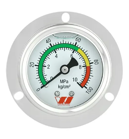 2.2″ Oil-Filled Stainless Steel Center Back Connection Pressure Gauge, ±2.5% Accuracy